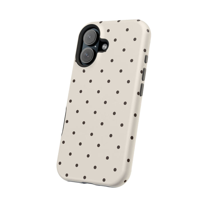 Polka Dot Magnetic Impact-Resistant Phone Case — Slim Protective iPhone Cover