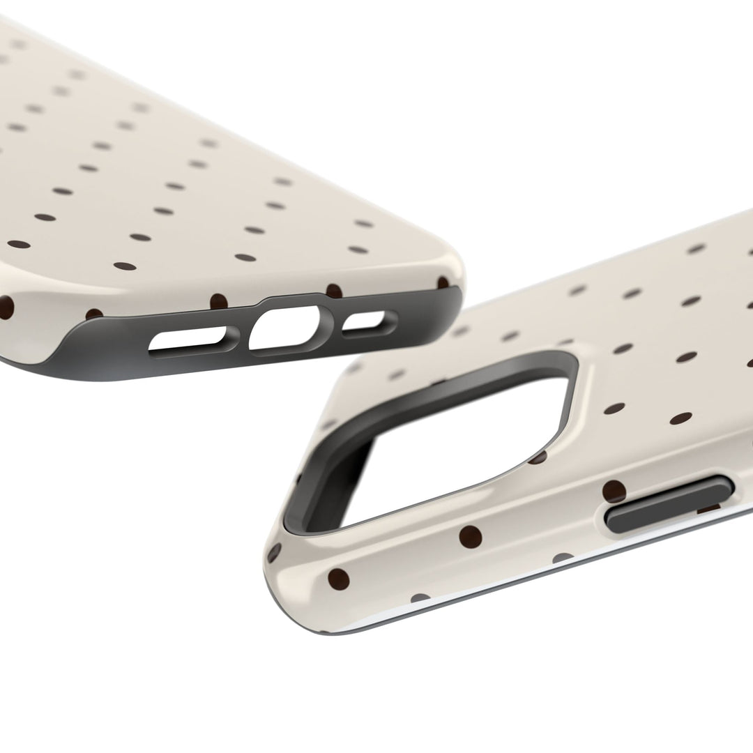 Polka Dot Magnetic Impact-Resistant Phone Case — Slim Protective iPhone Cover