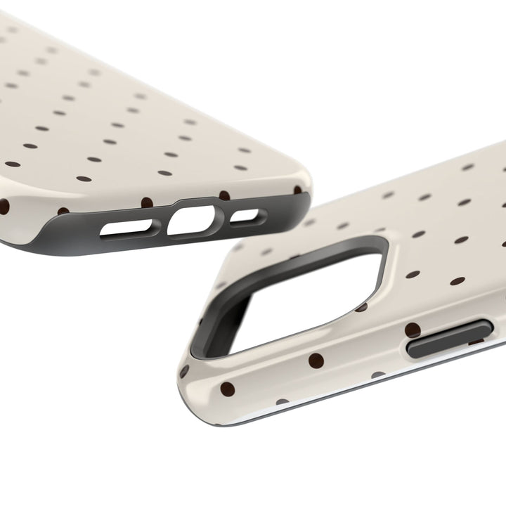 Polka Dot Magnetic Impact-Resistant Phone Case — Slim Protective iPhone Cover