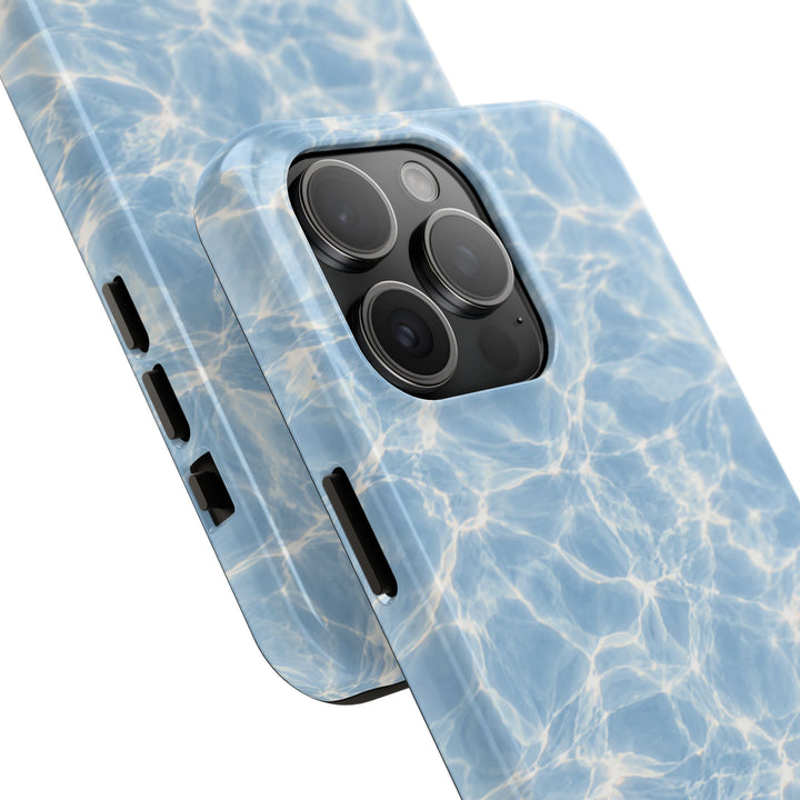 Aqua Pool Water Tough Phone Case — Blue Reflection Protective Cover