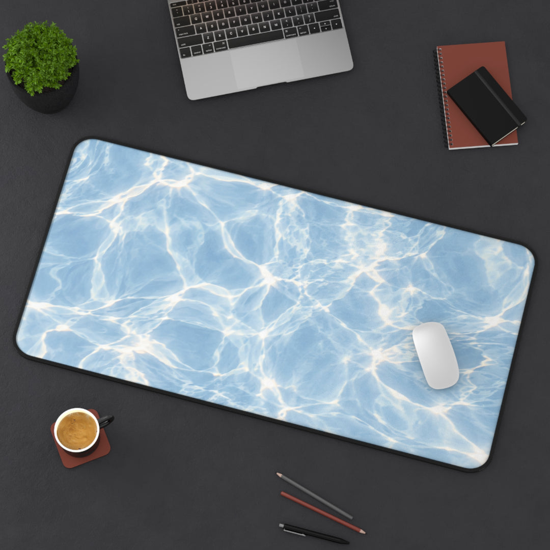 Arctic Freeze Desk Mat — Calming Blue Desk Pad for Home Office &amp; Gaming