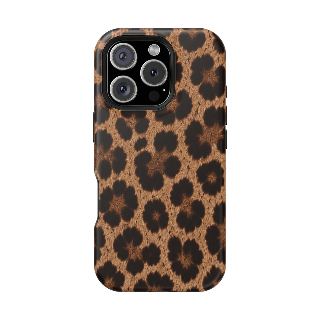 Leopard Print Magnetic Impact-Resistant Phone Case