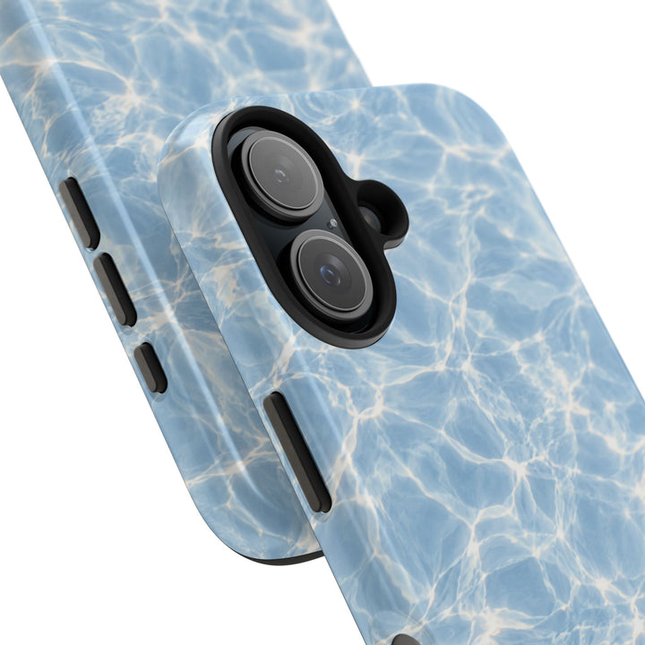 Aqua Pool Water Tough Phone Case — Blue Reflection Protective Cover