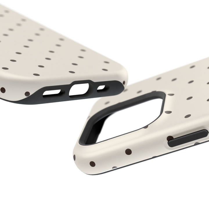 Polka Dot Magnetic Impact-Resistant Phone Case — Slim Protective iPhone Cover