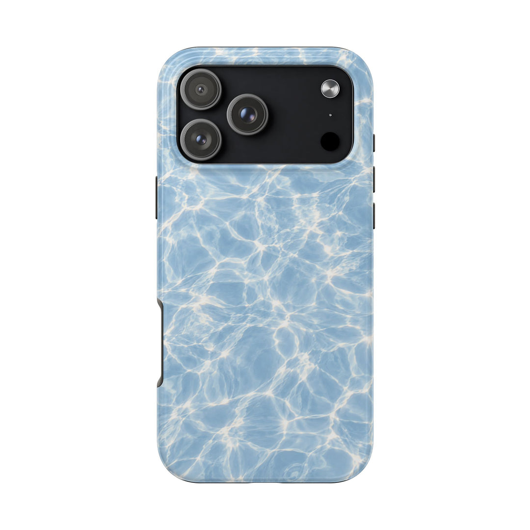 Aqua Pool Water Tough Phone Case — Blue Reflection Protective Cover