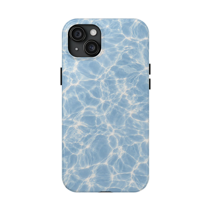 Aqua Pool Water Tough Phone Case — Blue Reflection Protective Cover