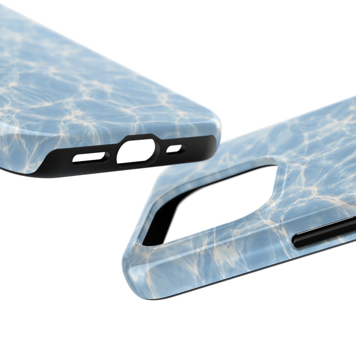 Aqua Pool Water Tough Phone Case — Blue Reflection Protective Cover