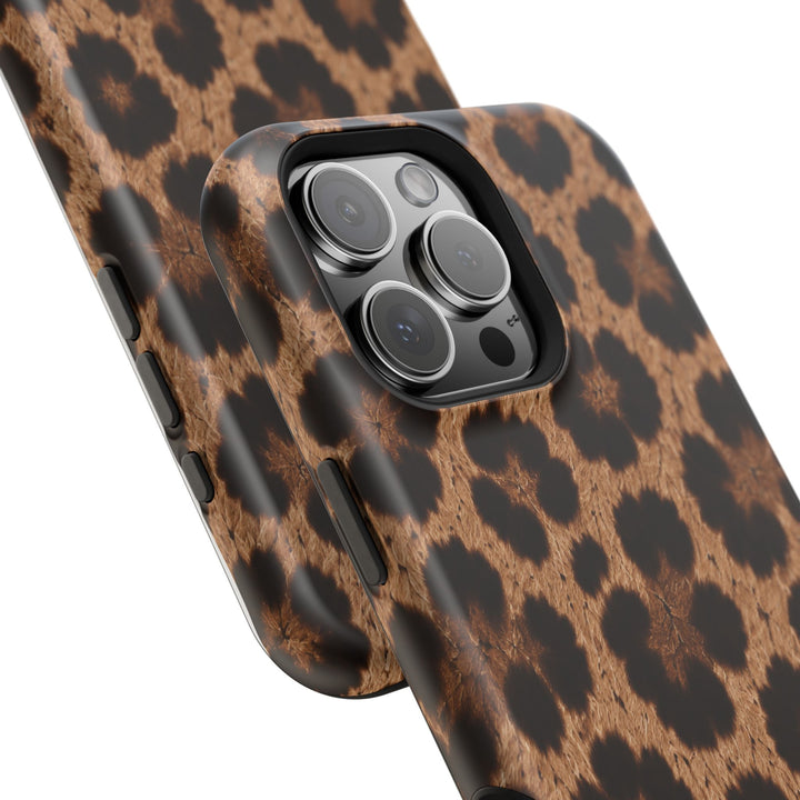 Leopard Print Magnetic Impact-Resistant Phone Case