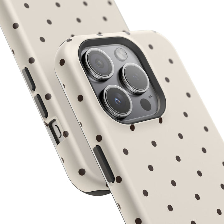 Polka Dot Magnetic Impact-Resistant Phone Case — Slim Protective iPhone Cover