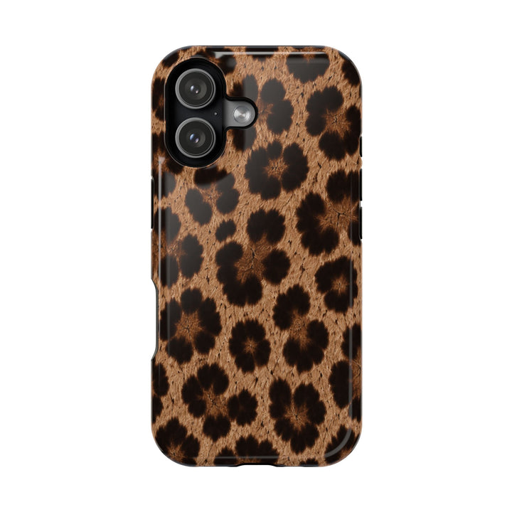 Leopard Print Magnetic Impact-Resistant Phone Case