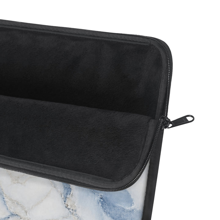 Blue Marble Laptop Sleeve — Watercolor Marble Protective Sleeve for 13"–15" Laptops