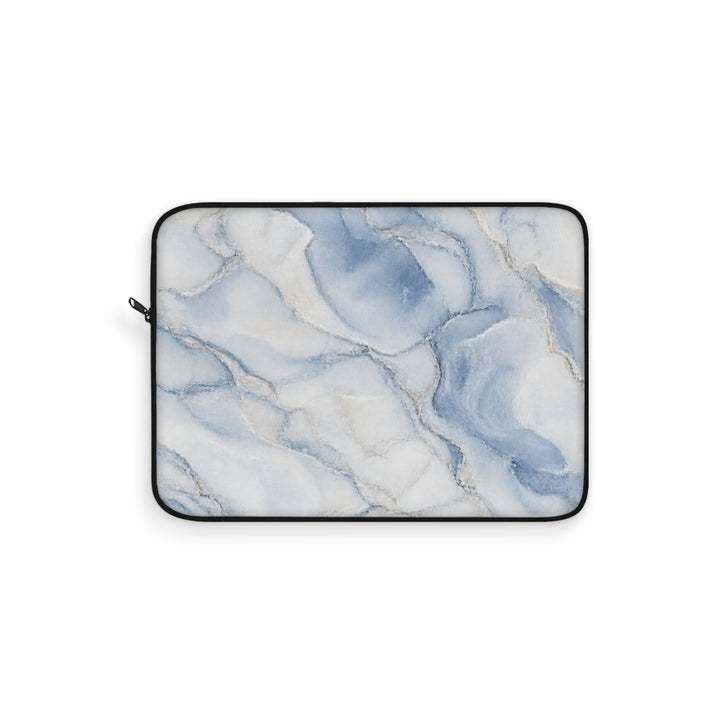 Blue Marble Laptop Sleeve — Watercolor Marble Protective Sleeve for 13"–15" Laptops