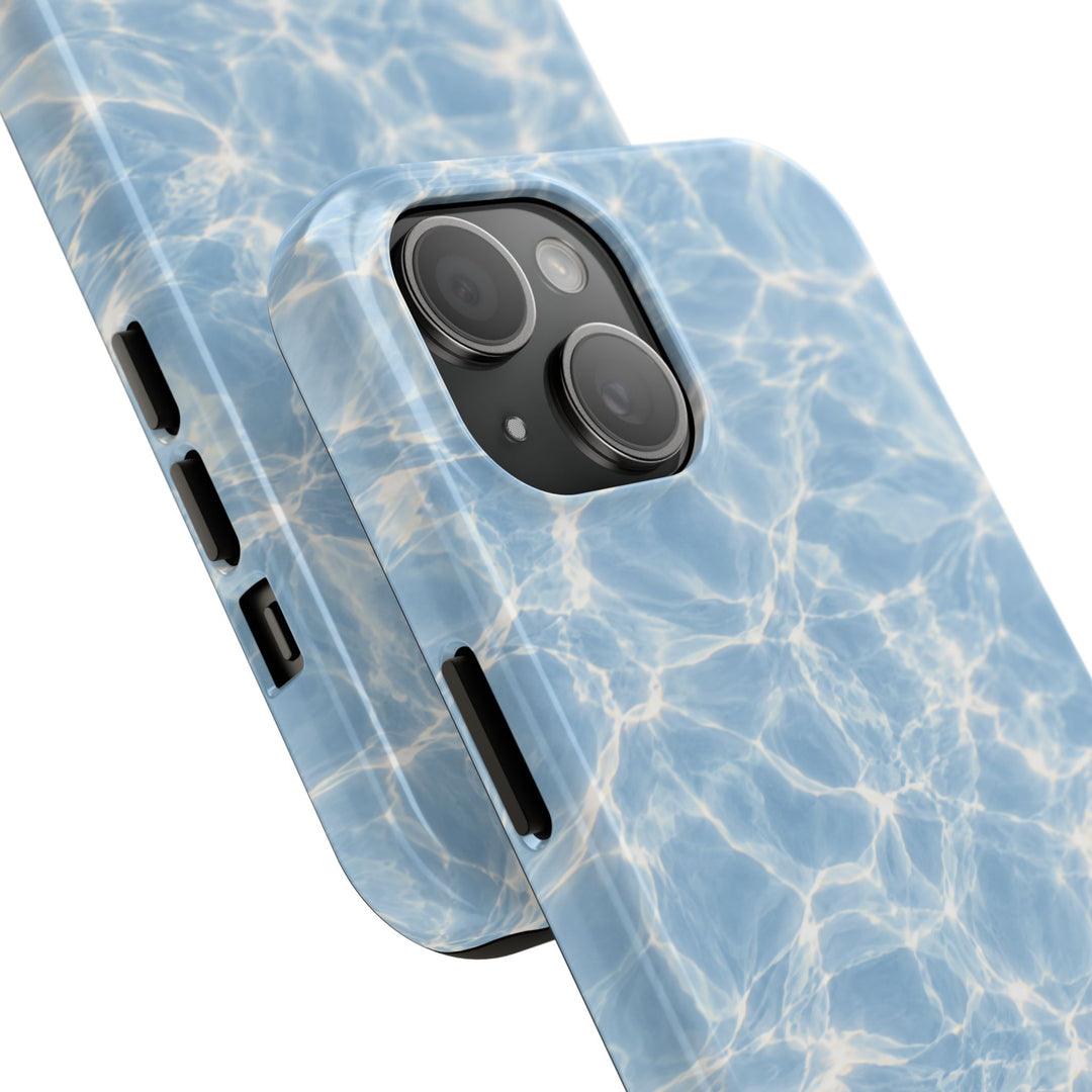 Aqua Pool Water Tough Phone Case — Blue Reflection Protective Cover