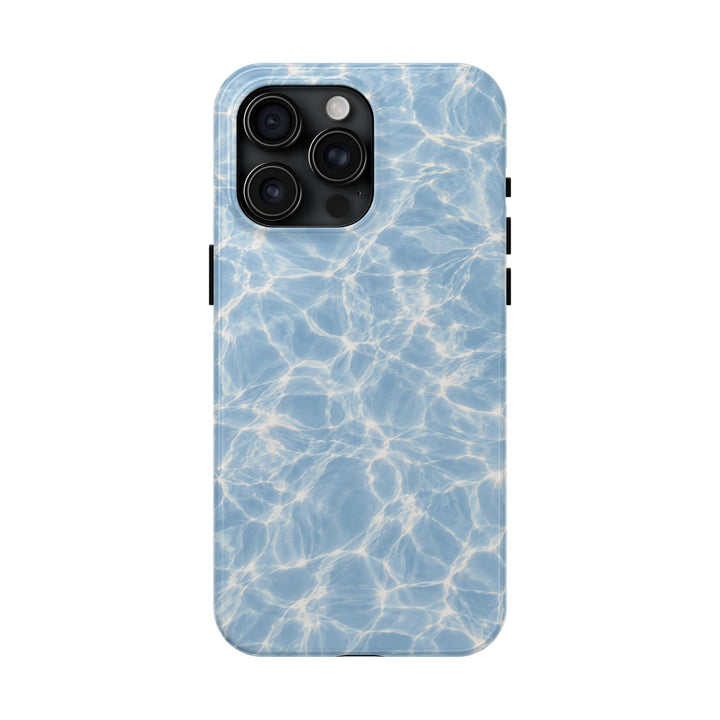 Aqua Pool Water Tough Phone Case — Blue Reflection Protective Cover