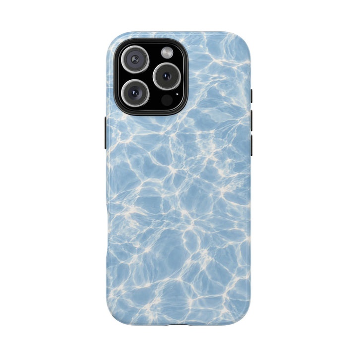 Aqua Pool Water Tough Phone Case — Blue Reflection Protective Cover
