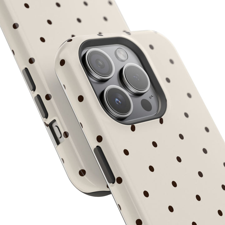 Polka Dot Magnetic Impact-Resistant Phone Case — Slim Protective iPhone Cover