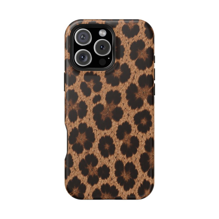 Leopard Print Magnetic Impact-Resistant Phone Case