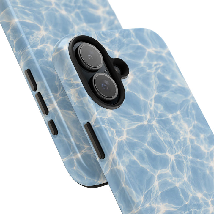 Aqua Pool Water Tough Phone Case — Blue Reflection Protective Cover
