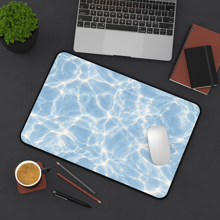 Arctic Freeze Desk Mat — Calming Blue Desk Pad for Home Office &amp; Gaming