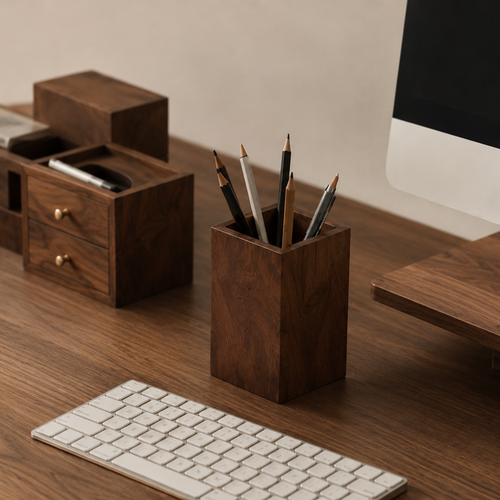 Walnut Pen Organizer