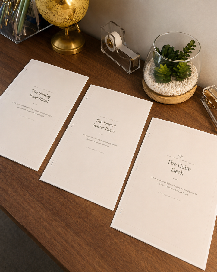 The Sunday Theory Ritual Library - 5 Printable Workbooks