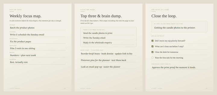 The Focus Flow Planner - Printable Daily Focus Pages