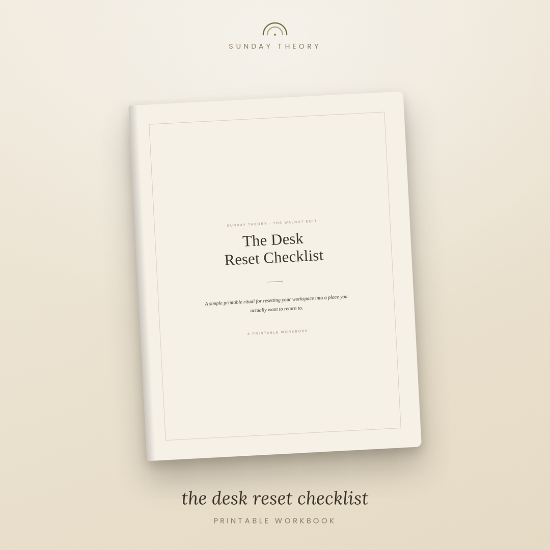 The Desk Reset Checklist - Printable Workspace Reset