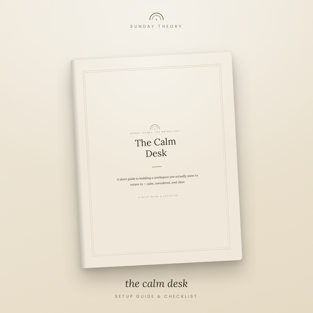The Calm Desk - Workspace Setup Guide &amp; Checklist