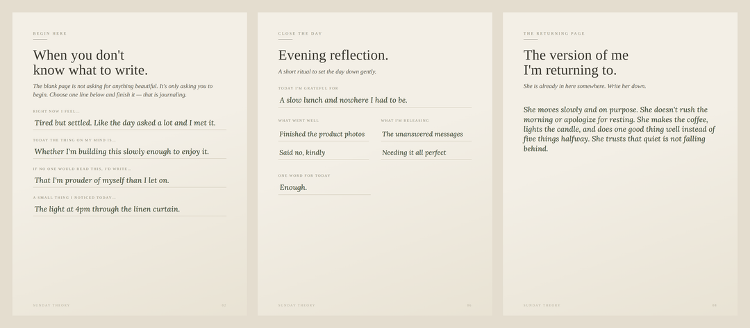 The Journal Starter Pages - Printable Journaling Workbook