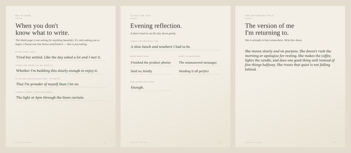 The Journal Starter Pages - Printable Journaling Workbook