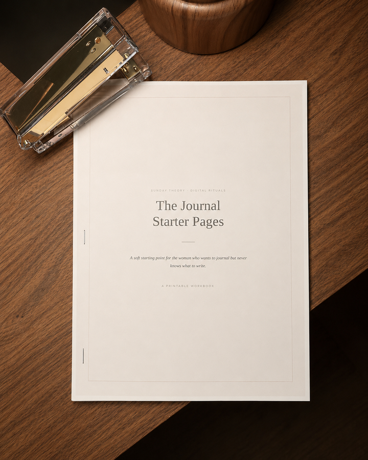 The Journal Starter Pages - Printable Journaling Workbook
