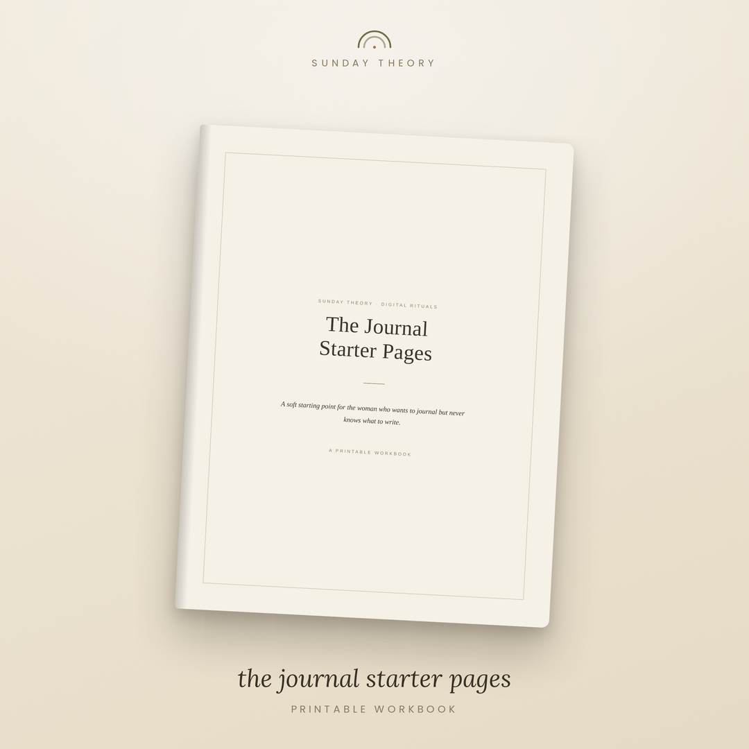 The Journal Starter Pages - Printable Journaling Workbook