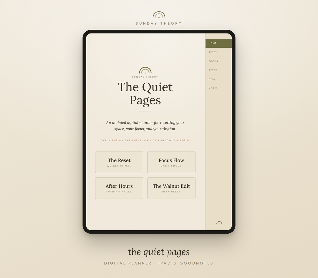 The Quiet Pages - Digital Planner