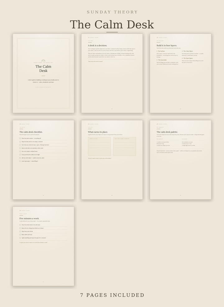 The Sunday Theory Ritual Library - 5 Printable Workbooks