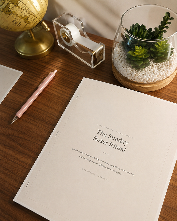The Sunday Reset Ritual - Printable Reset Workbook