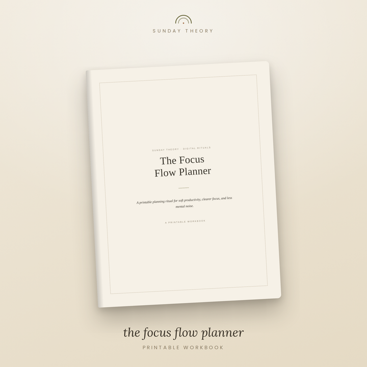 The Focus Flow Planner - Printable Daily Focus Pages
